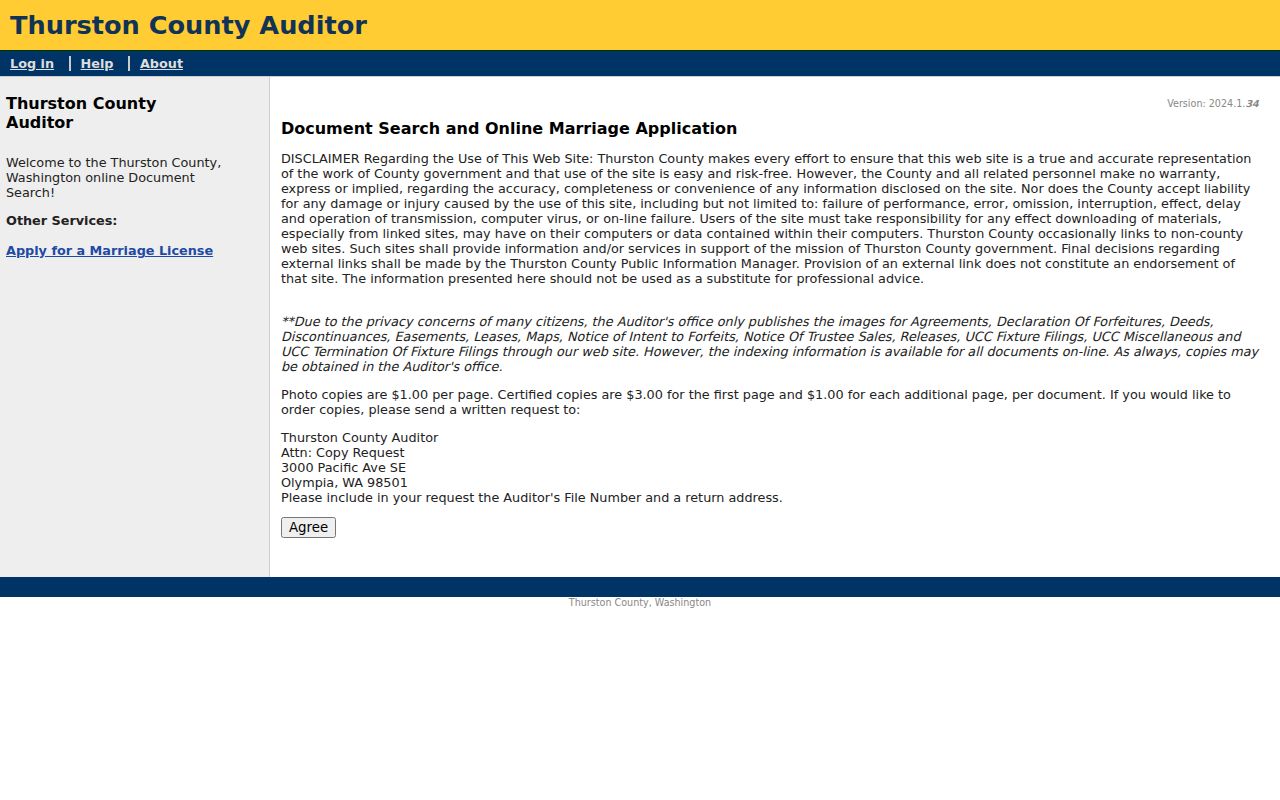 Olympia people search Auditor EagleWeb entry