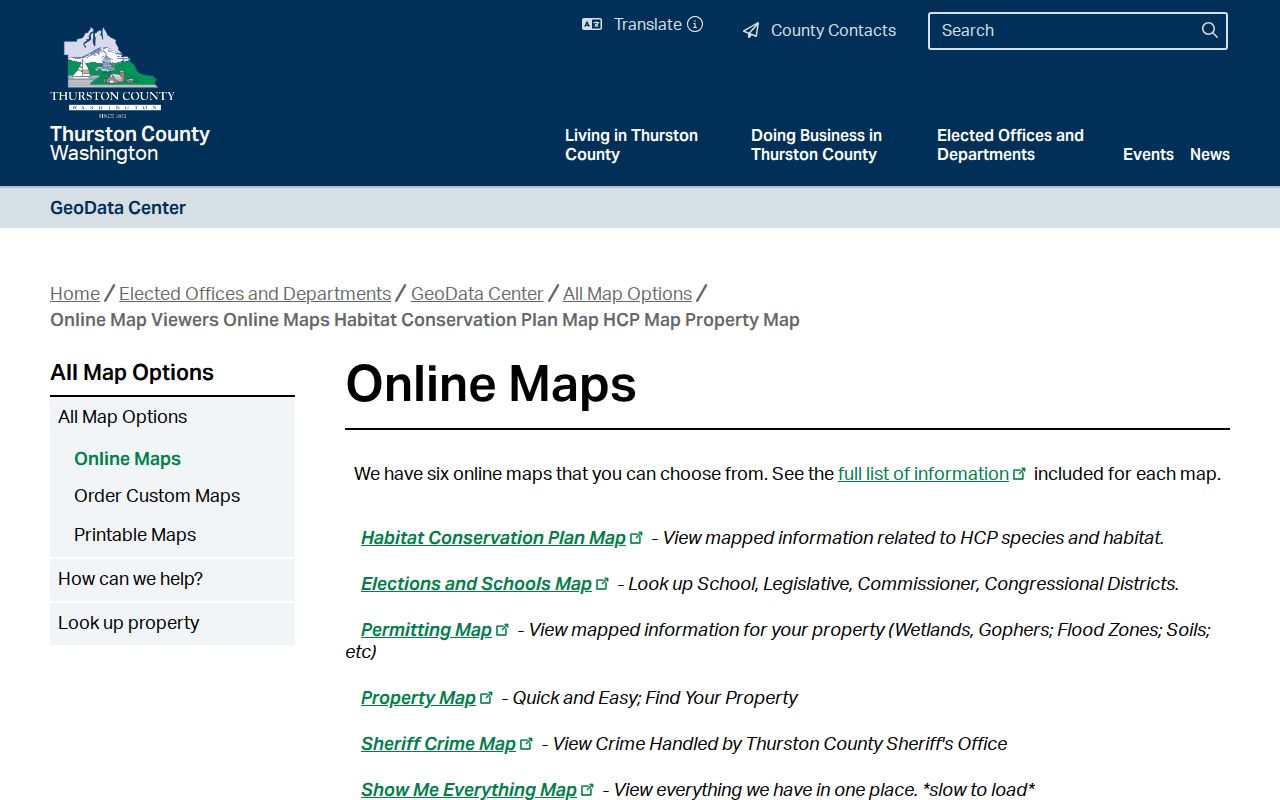 Olympia people search county property map choices